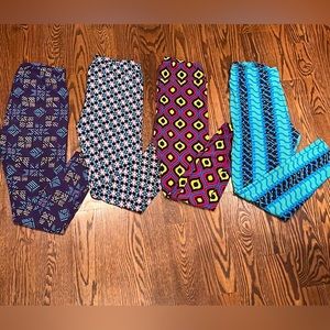 {Lularoe} Bundle of Four “Tall and Curvy” Leggings